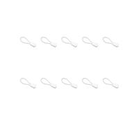 10pz Clip Elastica di Fermo per Immersioni Subacquee 65x7,5mm Nero Leggero