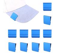 10pz Clip Tesa Cappello, Lega Alluminio Grezzi Cappelli Tesa Clip per Incisione Accessori Cappello Personalizzati per DIY Motivi Piccola Impresa Regali Personalizzati Leggero Sicuro (Blu)