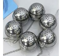10pz Colino Tè Sfera Infusore Diffusore Rete Filtro Condimento Acciaio Inox