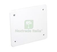 10PZ COPERCHIO PER SCATOLA DI DERIVAZIONE DA INCASSO CON VITI MM.153X98:
