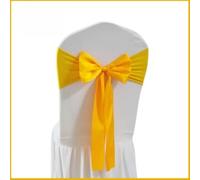 10Pz Copertura Per Sedia Da Cerimonia Con Fiore Decorativo E Nastro A Fiocco