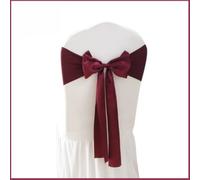 10Pz Copertura Per Sedia Da Cerimonia Con Fiore Decorativo E Nastro A Fiocco