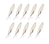 10Pz cucchiai pesca metallo 1-3/8oz, casting, argento