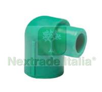 10PZ CURVA 90° MASCHIO FEMMINA IN PPR PN25 MF Ø MM.25X25: