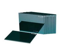 10PZ DI VETRI PER MASCHERA PER SALDATURA INATTINICI 75X98mm IN VETRO MINERALE VERDE DIN11