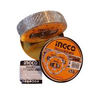 10Pz Disco Diamantato 115 Turbo INGCO corona continua marmo pietra cerami in Box