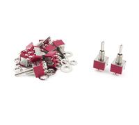 10pz DPDT ON-OFF-ON momentaneo Mini leva interruttore AC 250V/2A 120V/5A