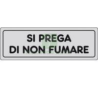 10PZ ETICHETTA ADESIVA 150X50 SI PREGA DI NON FUMARE: