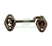 10PZ FERMAPERSIANE A GANCIO OTTONE BRONZATO + PIASTRINA MM 60: