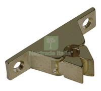 10PZ FERMAPORTA A PINZA OTTONE BRONZATO MM 60X14 H.MM 30: