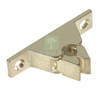 10PZ FERMAPORTA A PINZA OTTONE LUCIDO MM 60X14 H.MM 30: