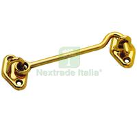 10PZ GANCIO FERMAPERSIANE OTTONE LUCIDO MM. 60: