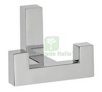 10PZ GANCIO QUADRO A 2 POSTI WZ K2202 01 CROMO: