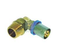 10PZ GOMITO MULTISTRATO PRESSARE FIL MASCHIO BAMPI OTTONE MM 16X1 2M: