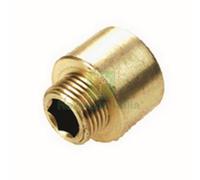 10PZ IDRAULICA PROLUNGA RIDOTTA ART.246 GR.3 4X1 2 IN OTTONE GIALLO: