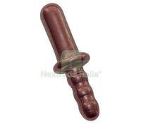 10PZ INCONTRO FERMAPORTA A PINZA A PIOMBARE MM 14X45 OTTONE BRONZATO: