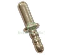 10PZ INCONTRO FERMAPORTA A PINZA A PIOMBARE MM 14X45 OTTONE LUCIDO: