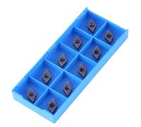 10Pz Inserti In Metallo Duro Utensile per tornio con taglierina a lama con scatola per tornio DCMT11T304 VP15TF