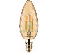 10PZ LAMPADA A FILAMENTO LED EPOCA TORTIGLIONE E14 LUCE CALDA 4 W 400 LUMEN: