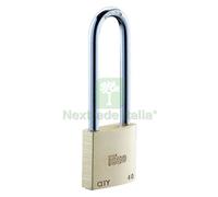 10PZ LUCCHETTO RETTANGOLARE ARCO LUNGO MM 30 CODICE 302350: