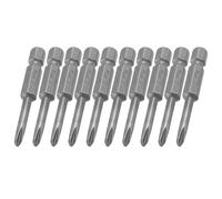 10pz Magnetico Ph1 Phillips Lunghi 3,5mm Croce Testa Di Potere Guida Punta 50mm