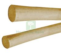 10PZ MANICO PER ZAPPA IN FAGGIO T SARDEGNA L. CM. 135 OCCHIO OVALE MM.40X50: