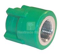 10PZ MANICOTTO PPR A SALDARE FILETTO FEMMINA VERDE OTTONE MM 20X1 2F:
