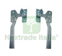 10PZ MANIGLIE A BLOCCO ACCIAIO ZINCOCROMATO SX: