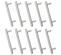 10Pz maniglie in acciaio inossidabile per tirare le pomelli per mobili Con viti Usato per la decorazione domestica della cucina mobilia del gabinetto del cassetto Distanza centrale tra i fori 160mm