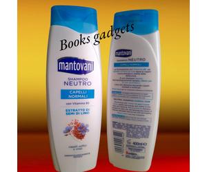 10pz Mantovani Shampoo Neutro CAPELLI NORMALI con Vitamina B5 Semi di Lino 400ml
