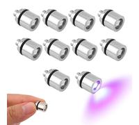 10pz Mini Luci LED, Alimentate a Batteria, Micro Luci Modelli Artigianali Miniatura per Lanterne Carta Costruzione Scene in Miniatura Accessori Case delle Bambole (Colorato)