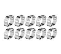 10Pz Morsetti Auricolari Regolabili del Tubo Flessibile Morsetti Zincati Placcati del Due-Orecchio 5-23mm per il Tubo di Petrolio (11-13Mm)