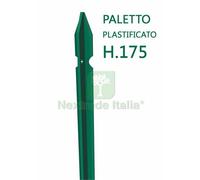 10PZ PALETTO PLASTIFICATO PER RECINZIONI SEZIONE A T MM 30X30X3 H175 CM VERDE;