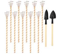 10pz Pali per Piante per Elettrocoltura con 2 Pale da Giardino, Pali da Giardino in Rame da 29,2cm Alto Rendimento Antenna per Elettrocoltura per la Crescita di Piante Frutta Verdura