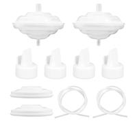 10pz Parti di Ricambio Tiralatte per Spectra S1 S2 9 Plus e Motivo, Valvole a Becco d'Anatra Membrana in Silicone Protezione Antiriflusso Tubi in Silicone Accessori per Spectra