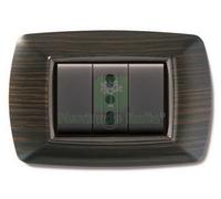 10PZ PLACCA LIFE MOD. LIVING PLASTICA WENGE' 3POSTI: