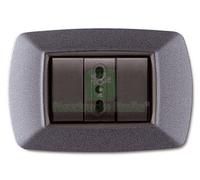 10PZ PLACCA LIFE MOD. LIVING VULCANIZZATO GRIGIO CHIARO 3POSTI;