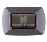 10PZ PLACCA LIFE MOD. LIVING VULCANIZZATO GRIGIO CHIARO 3POSTI: