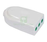 10PZ PRESA MOBILE GARANTI BIANCO 2P+T 10A: