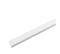 10PZ PROFILO IN ALLUMINIO PER SOFFITTO CON COPERTURA BIANCA OPACA 2MT STRISCIA L