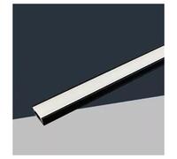10PZ PROFILO IN ALLUMINIO PER SOFFITTO CON COPERTURA BIANCA OPACA 2MT STRISCIA L