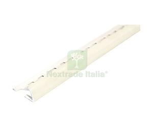 10PZ PROFILO JOLLY ECOROND ARCANSAS PVC BIANCO SATINATO MM 10X21,5 H.CM 250: