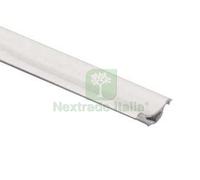10PZ PROFILO RACCORDO IGIENICO RIGIDO MM.6,4X30X11H. BARRA MT.2,5 BIANCO: