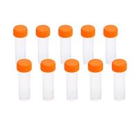 10Pz Provetta in Plastica a Contrassegni Graduati con Coperchio a 5ml, Contenitore Congelata con Tappo a Vite per Laboratorio