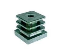 10PZ PUNTALI ALETTATI E FILETTATI INTERNI PER TUBO QUADRO MM.40X40X30H. FILETTO: