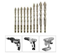 10pz Punte da Trapano Eccentriche per Legno e Metallo Artigianato da 5 a 12mm co