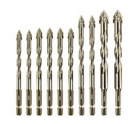 10pz Punte da Trapano Eccentriche per Legno e Metallo Artigianato da 5 a 12mm co