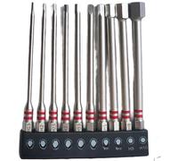 10PZ Punte per cacciavite esagonali H1,5,5 H3 H4 H5 H6 H8 H10 mm 65mm e 100mm