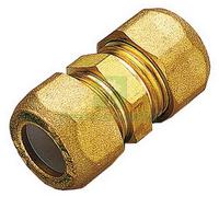 10PZ RACCORDI OTTONE DIRITTI DOPPIO BICONO 16X1 2: