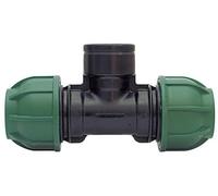 10PZ RACCORDO A COMPRESSIONE PN10 TEE 90¦ FEMMINA mis. 25x3/4x25
